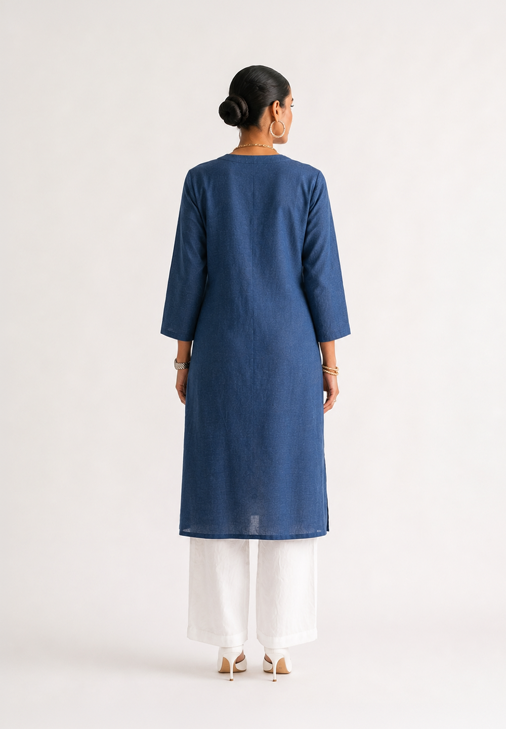 Indigo Meadow Kurta