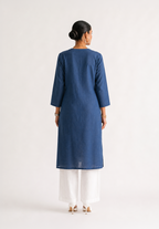 Indigo Meadow Kurta