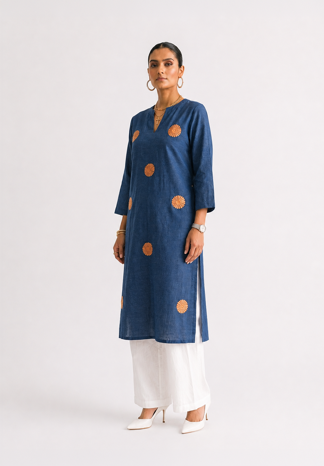 Indigo Meadow Kurta