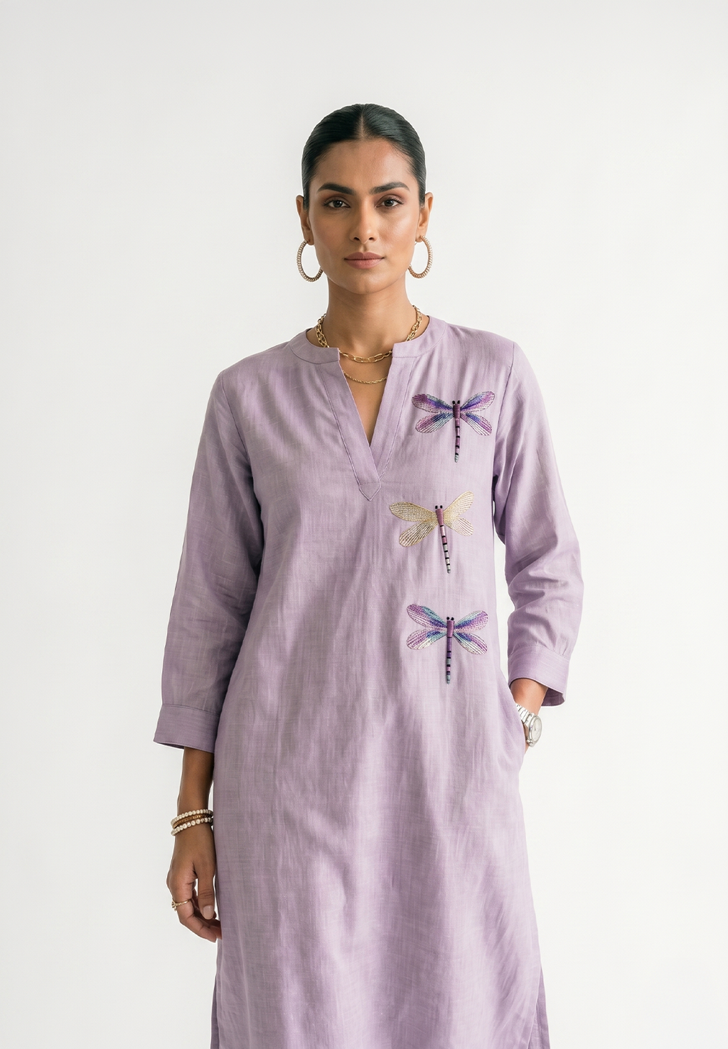 Lavender Wings Kurta