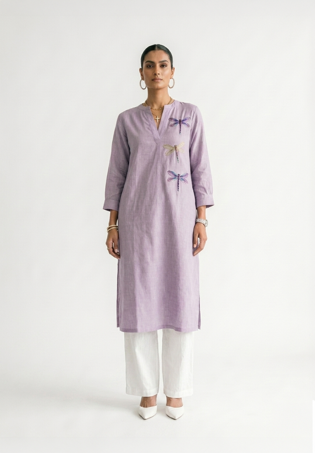 Lavender Wings Kurta