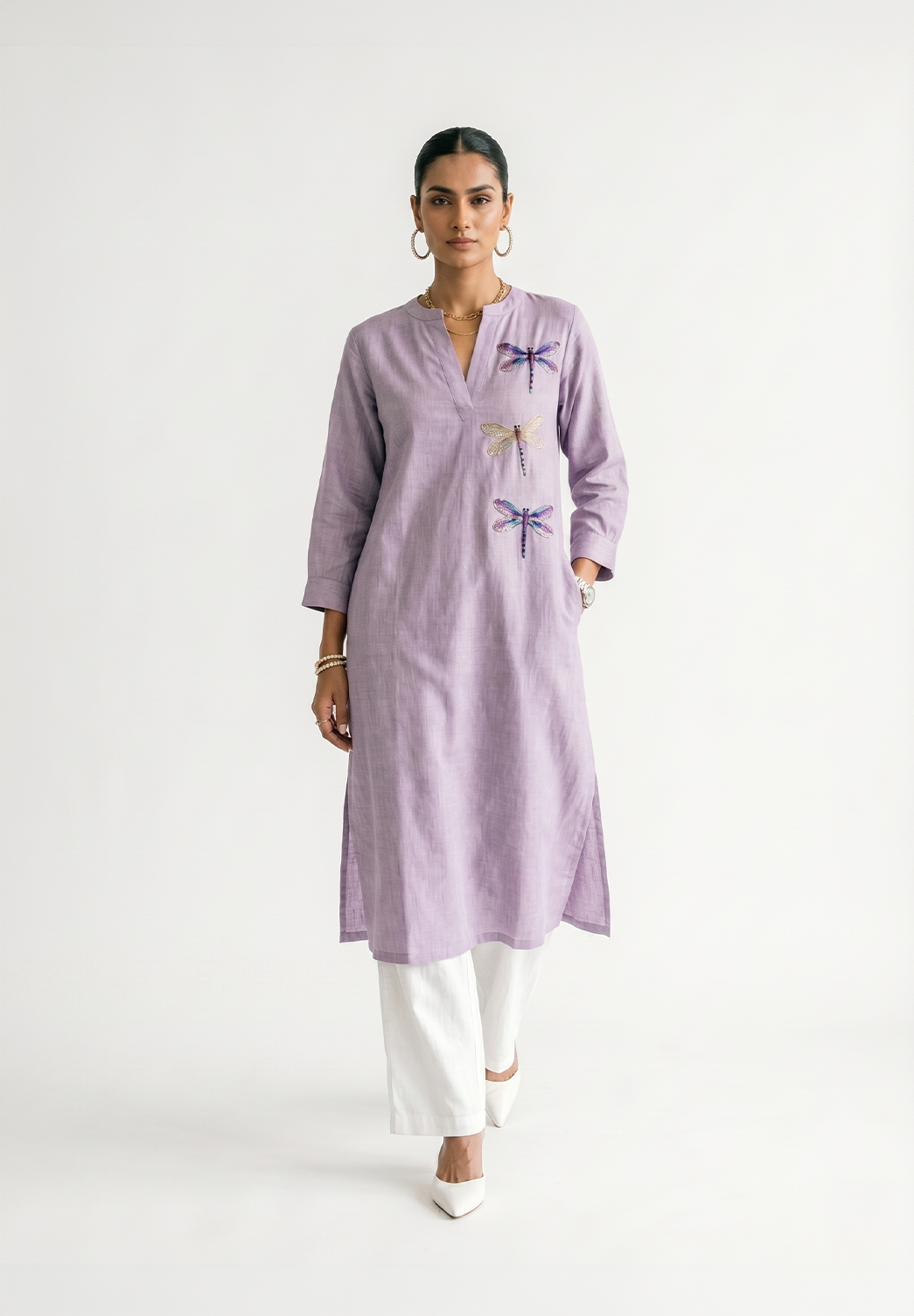 Lavender Wings Kurta