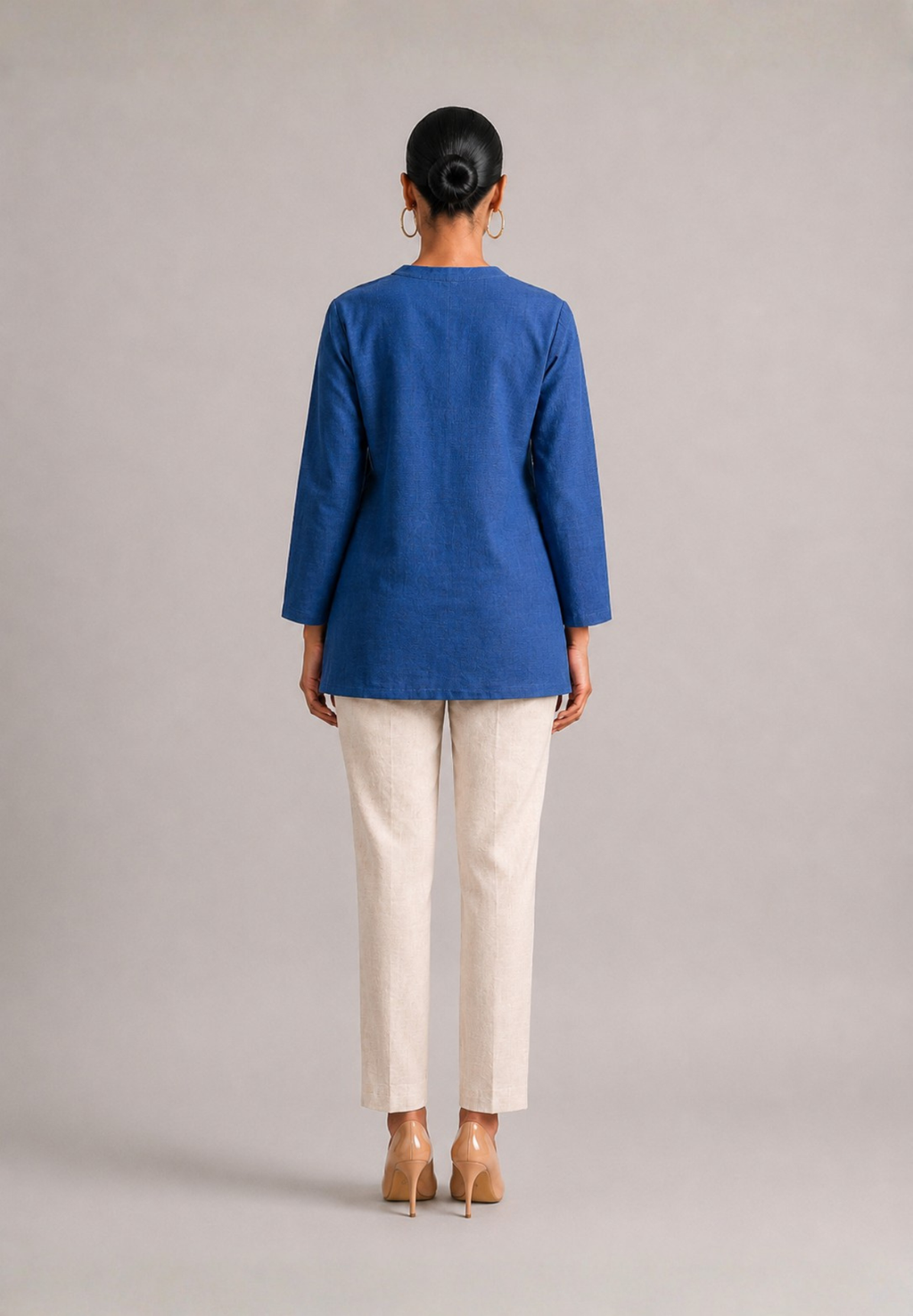 Denim Whisper Kurta