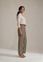 BEIGE COTTON LINEN SHIRT